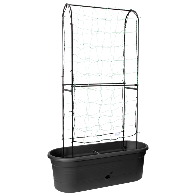 green basics jardiniere treillis 80cm living noir